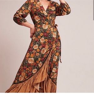 Farm Rio Autumn Wrap Dress. SIZE SMALL. Worn once, excellent condition.